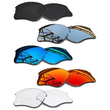Imagem de SmartVLT Conjunto de 5 lentes de reposição masculinas para Oakley Flak Jacket XLJ pacote combo de óculos de sol S01
