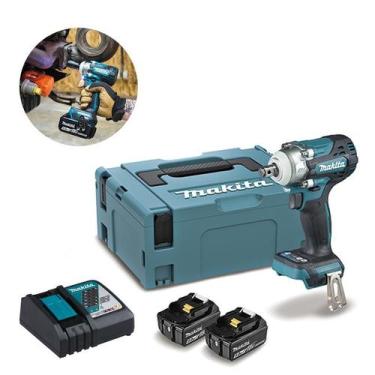 Imagem de Chave de Impacto 18V Makita, 330Nm, 2 Baterias 5Ah, Carregador e Malet