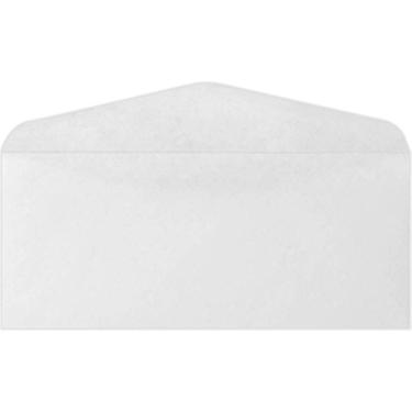 Imagem de Envelopes comerciais LUXPaper #12 com aba comercial | 11 cm x 28 cm | Branco brilhante | Texto de 11 kg | 50 Qtd