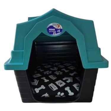 Imagem de Casa Cachorro Grande N5 Casa Pet Com ProteçãO Raios Uv(Verde Com Colchonete)