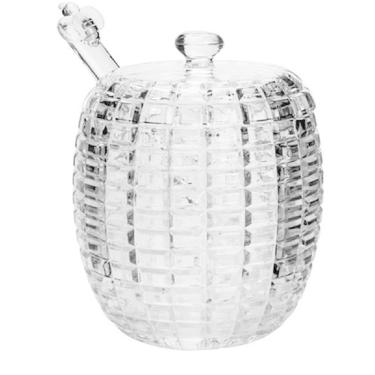 Imagem de Meleira 210Ml Bee Com Tampa E Pegador De Cristal Ecoligico