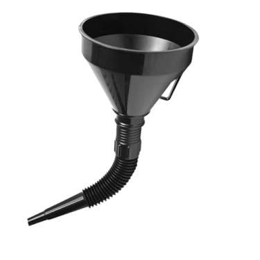 Imagem de Funil Flexível Sanfonado com Peneira para Óleo, Gasolina e Combustível, Acessório Automotivo para Carro e Moto
