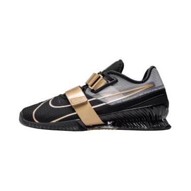 Imagem de Nike Calçado De Levantamento Peso Romaleos 4 (Cd3463-001, Preto/Dourado Metálico/Branco/Dourado Metálico) Tamanho 10,5