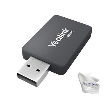 Imagem de Adaptador Dongle Yealink WF50 Wifi USB – para telefones Voip de mesa fixos T46U, T44U, T43U, T48U, T56A, T55A, MP54, T46S, T53, T42S, Plug-and-Play, criptografia WPA/WPA2, chamadas HD, transmissão de
