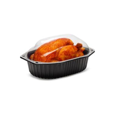 Imagem de 100un Embalagem para Frango Assado G100 Preto Galvanotek