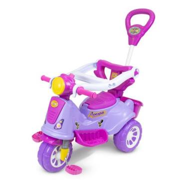 Imagem de Triciclo Infantil Passeio e Pedal Avespa Purple - Maral