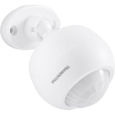 Imagem de Sensor De Presença 360° Articulado De Parede E Teto Tramontina Bivolt Com Fotocélula Branco