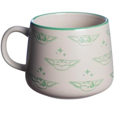 Imagem de Caneca Baby Yoda Cerâmica Com Estampa Ba Relevo 500ML  Star Wars Manda