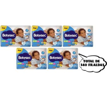 Imagem de Fralda Babysec Ultrasec - Tam XXG -(5 pacotes-28 cada pacote) total de