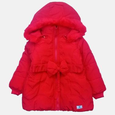 Imagem de Jaqueta Infantil Feminina Manabana Forrada, Grossa e Resistente à Água