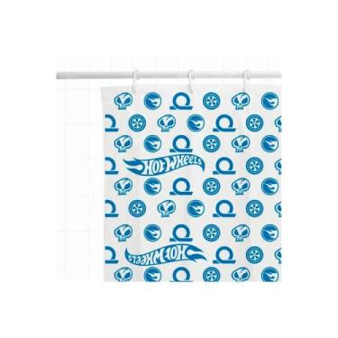 Imagem de Cortina Hot Wheels para Box Banheiro - Mattel, Tamanho: Hot Wheels