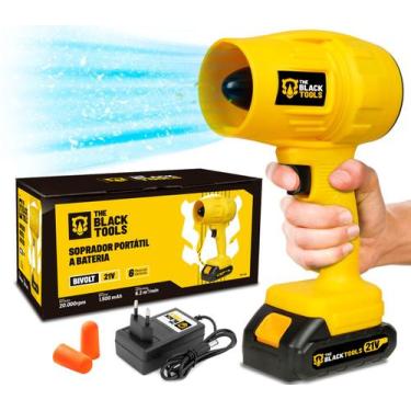 Imagem de Mini Soprador De Ar Secador A Bateria 21V Bivolt Jardinagem Portatil T