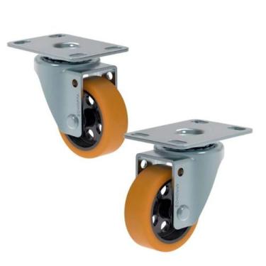 Imagem de Rodizio Giratório 2 Pol. Roda Ferro Com Pu 80 Kg Schioppa S/freio ( 2 