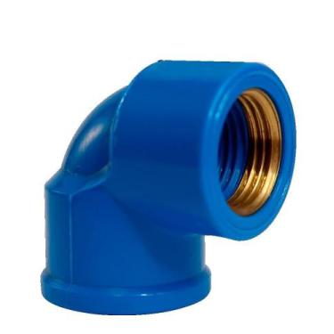 Imagem de Joelho Azul Soldável X Rosca Bucha Latão 90º 25 X 3/4 Shiva
