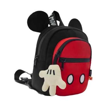 Imagem de Mochila De Lona Mickey Minnie Disney, Bolsa Escolar De Grande Capacida