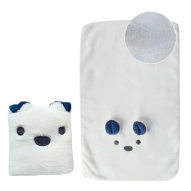 Imagem de Toalha Naninha Infantil Panda, 41 x 28 cm, Textura Aveludada Macia, Branca (Toalha Coala)