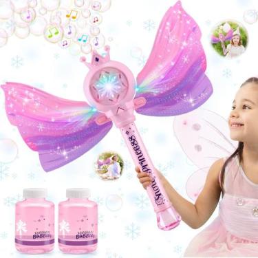 Imagem de Luz LED e música Bubble Wands Britik com 2 soluções Bubble