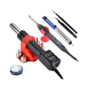 Imagem de Pistola De Calor Digital LCD De 750W JCD Micro Pistola De Ar Quente Es