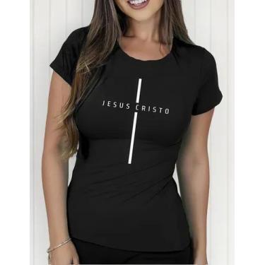 Imagem de Camiseta Camisa Adulto Feminina Masculina Algodão Gospel Evangélica Ca