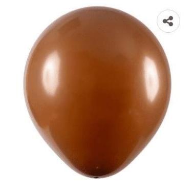 Imagem de BALÃO LISO - ART-LATEX Nº 09 - MARROM - Pacote com 50 unidades - Balõe