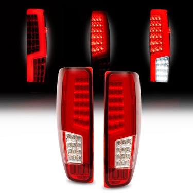 Imagem de HECASA Par de luzes traseiras de LED compatível com Chevy Chevrolet Colorado GMC Canyon 2006-2008 Isuzu i-280 i-290 i-350 i-370 substituição para GM2800164 GM2801164 GM2801164 Lâmpada traseira lente