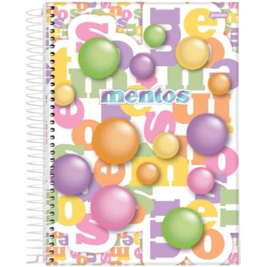 Imagem de Jandaia - Caderno Espiral Universitário CD 10 Matérias 160 Fls Mentos Balas Color FSC