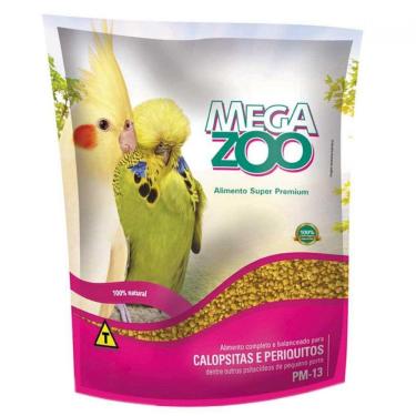 Imagem de Ração Extrusada Para Calopsita E Periquito Pm13 Megazoo 350G