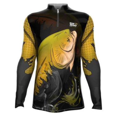 Imagem de Camisa de Pesca Proteção Solar UV Tambaqui 2020 - Mar Negro, GG