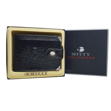 Imagem de Carteira Mitty Em Couro Preta   - M1F