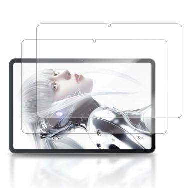 Imagem de YAJOJO Pacote com 2 protetores de tela para tablet gamer RedMAGIC Nova de 10,9 polegadas, vidro temperado de dureza 9H para ZTE Nubia RedMAGIC Nova Gaming Tablet antiarranhões, sem bolhas, clareza HD