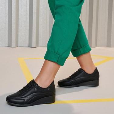 Imagem de Tênis Casual Kolosh Feminino Plataforma C1811, Preto, 36