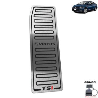 Imagem de Descanso De Pé Aço Inox Virtus Tsi 2018 2019 2020 Preto