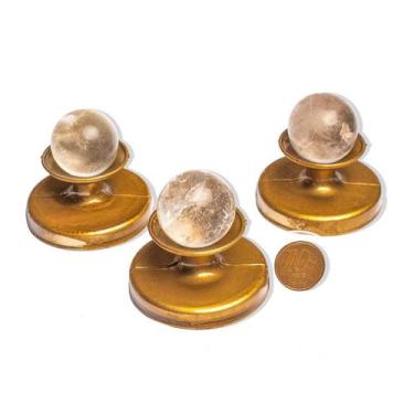 Imagem de 03 Esfera Cristal Pedra Natural 25 a 30mm 20 a 40g Tipo B - Cristaisde