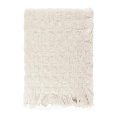 Imagem de Manta Decorativa Tricot Campos 120 X 170 - Karsten Branco