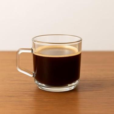 Imagem de Xícara de Vidro Transparente 176ml com Alça Reforçada para Café Cappuc