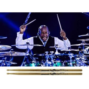 Imagem de Baqueta Spanking Signature Josivaldo Santos em American Hickory Padrão 5B Comprida 696