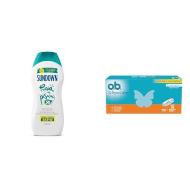 Imagem de Sundown Protetor Solar Corporal Loção FPS 50, Pague 250ml e Leve 350ml + O.B. SEMPRE LIVRE SUPER 16un
