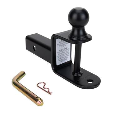 Imagem de Suporte de javali preto ATV/UTV com alça de engate para guincho (haste de 5 cm com bola de 5 cm) (66025)