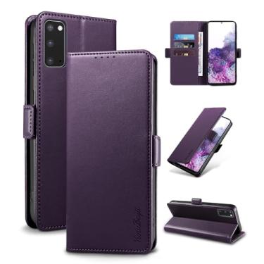 Imagem de YunuBeyii Capa Carteira para Samsung S20 - [Bloqueio RFID] Capinha Flip Magnética para Celular de Couro PU de Luxo com Suporte,Case Proteção,Rsistente,Antichoque, Roxo