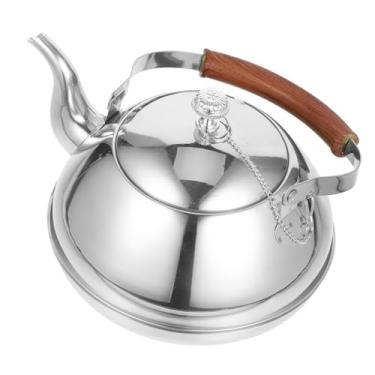 Imagem de wang hao shop Chaleira de chá, 3 peças, coador de chá, chaleira moderna, chaleira de água, cafeteira, filtro de café, bule de chá, chaleira chinesa, chaleira de metal, chaleira de aço inoxidável