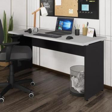 Imagem de Escrivaninha Mesa de Escritório 150cm Multimóveis Cr25318 Cinza/preto