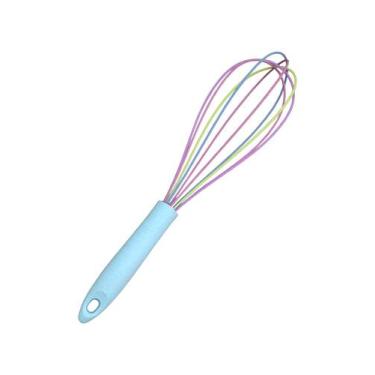 Imagem de Batedor Ovos Claras Bolos Massas Fuê Fouet Manual - Rodaless, Verde