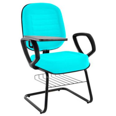 Imagem de Cadeira Escolar  Universitária com prancheta para Escolas e Faculdades Linha Blenda Verde