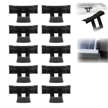 Imagem de Clipe de Drenagem de água do Painel Solar, Clipes de Drenagem, 20 Unidades de Painel Fotovoltaico de Drenagem de água Em Forma de T Design Fivela de Drenagem, Fácil de Instalar,