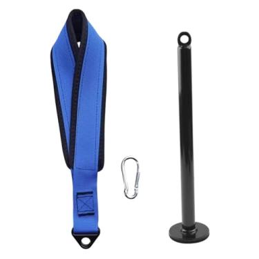 Imagem de Zxpjkyu Cinta de Braço para Treino de Braço, Aperto de Mão, Braço, Dedo, Antebraço, Exercitador de Peso, Pino de Carga, Dispositivo de Puxar Cabo com Mosquetã, Azul