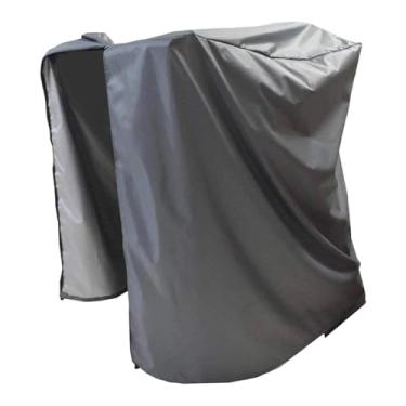 Imagem de Fenteer Capa para esteira, proteção contra poeira, à prova d'água, montagem simples, garagem, cordão ajustável, capa protetora para máquina de corrida, Cinza