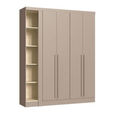 Imagem de Módulo Guarda-roupa de Canto 4 Portas 2 Gavetas Infinity - Móveis Cast