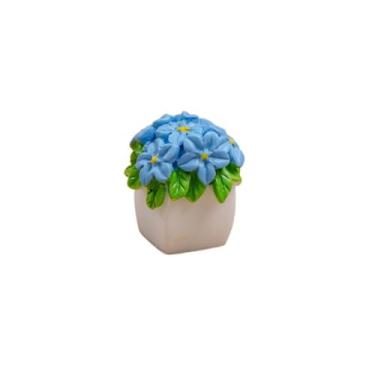 Imagem de Modelo de flor de resina colorida simulação de cacto série mini vaso de flores mini suculentas realistas micro (estilo B)