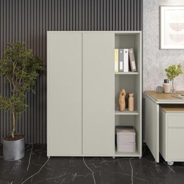 Imagem de Estante Livreiro Alta Com 9 Prateleiras E 2 Portas Tundra - Fendi - VI