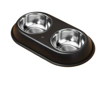 Imagem de Comedouro e Bebedouro Inox Duplo para Cães e Gatos – Tigelas Removíveis Antiderrapantes, Design Elevado e Durável(Xina083-GRANDE,BEGE)